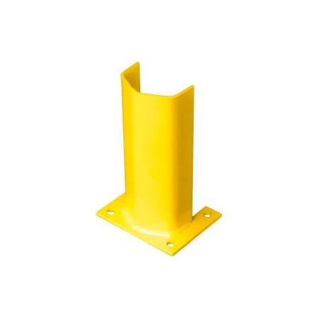 Bluff Manufacturing 1/4" Thick 12" H Steel Post Protector Yellow 1/4PO12SY